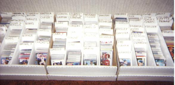 Picture of some of my baseball cards