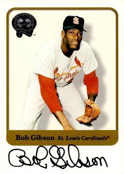 Bob Gibson Certified Autograph Card