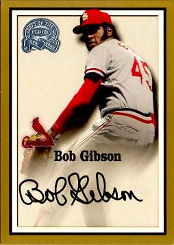 Bob Gibson Certified Autograph Card