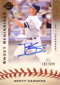Brett Gardner Authentic Autograph Card