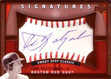 Carl Yastrzemski Authentic Autograph Card