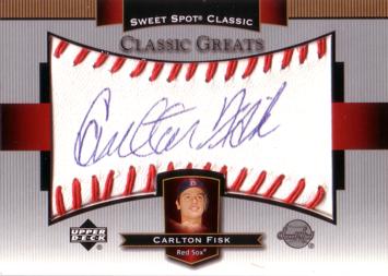 Carlton Fisk Authentic Autograph Card
