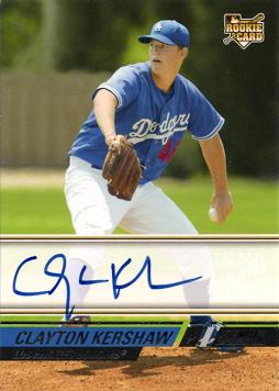 Clayton Kershaw Autograph Rookie Card