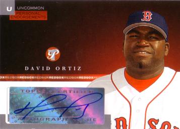 David Ortiz Certified Autograph Card