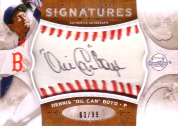 Dennis Oil Can Boyd Authentic Autograph Card