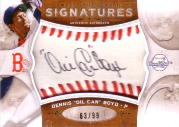 Oil Can Boyd Authentic Autograph Card