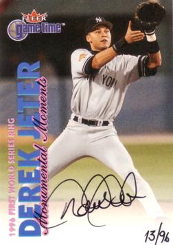 Derek Jeter Authentic Autograph Card