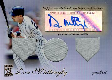 Don Mattingly Authentic Autograph Card