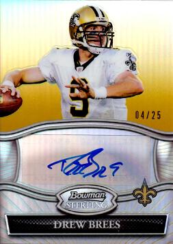 Drew Brees Autograph Football Card