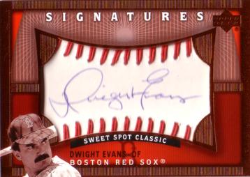 Dwight Evans Authentic Autograph Card
