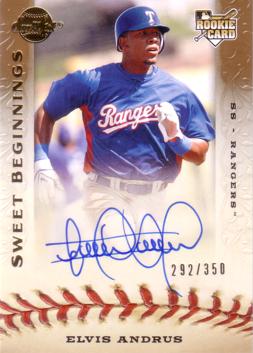 Elvis Andrus Authentic Autograph Rookie Card