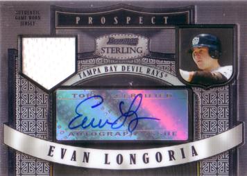 Evan Longoria Authentic Autograph Rookie Card
