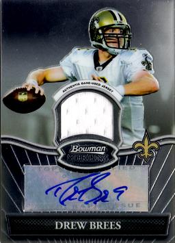Drew Brees Certified Autograph Card