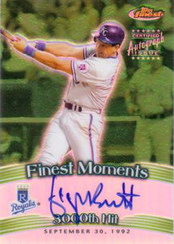 George Brett Authentic Autograph Card
