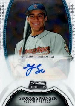 George Springer Autograph Card