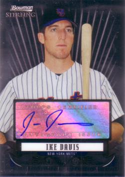 Ike Davis Certified Autograph Card