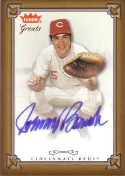 Johnny Bench Authentic Autograph Card
