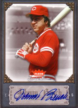 Johnny Bench Authentic Autograph Card