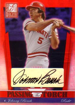 Johnny Bench Authentic Autograph Card