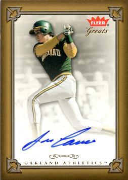 Jose Canseco Autograph Card
