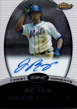 Jose Reyes Authentic Autograph Card