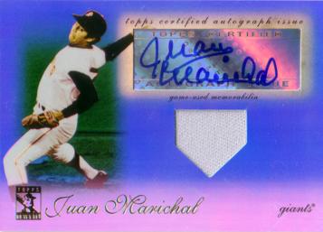Juan Marichal Authentic Autograph Jersey Card