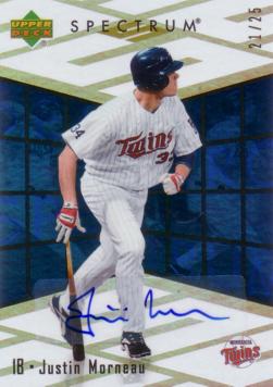 Justin Morneau Authentic Autograph Card