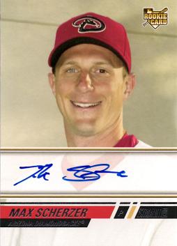 2008 Topps Stadium Club Max Scherzer Autograph Rookie Card