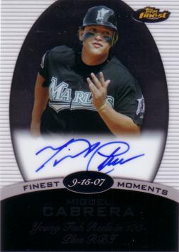 Miguel Cabrera Authentic Autograph Card