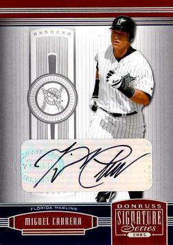 Miguel Cabrera Authentic Autograph Card
