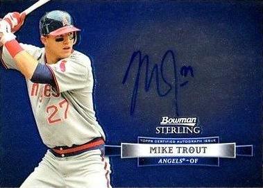 2012 Bowman Sterling Mike Trout Certified Autograph Baseball Card