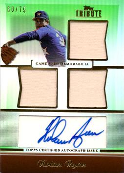 Nolan Ryan Authentic Autograph Card