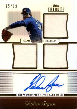 Nolan Ryan Authentic Autograph Card