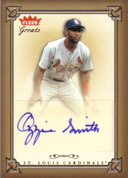 Ozzie Smith Authentic Autograph Card