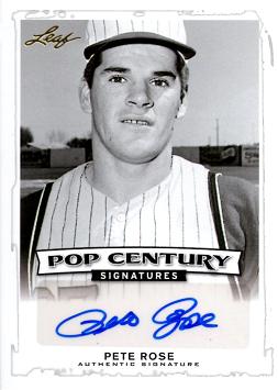 Pete Rose Autograph Card