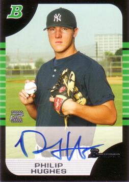 Phil Hughes Authentic Autographed Card