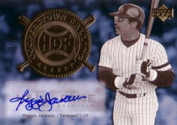 Reggie Jackson Authentic Autograph Card