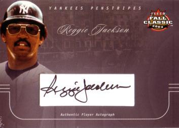 Reggie Jackson Authentic Autograph Card