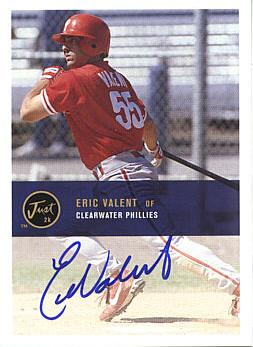 Eric Valent Authentic Autograph Card
