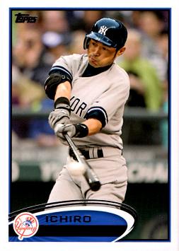 2012 Topps Update Ichiro Suzuki Yankees Card