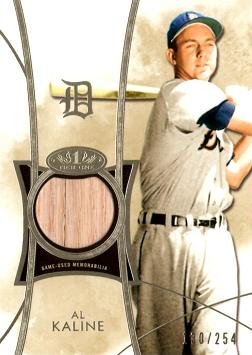 2014 Topps Tier One Relics Al Kaline Game Used Bat Baseball Card