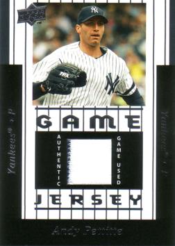 Andy Pettitte Game Worn Jersey Card