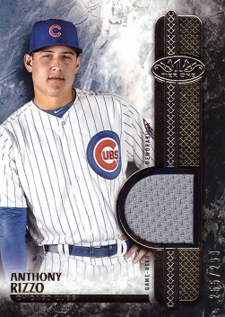 2016 Topps Tier One Relics Anthony Rizzo Game Worn Jersey Baseball Card