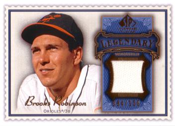 Brooks Robinson Game Worn Jersey Card