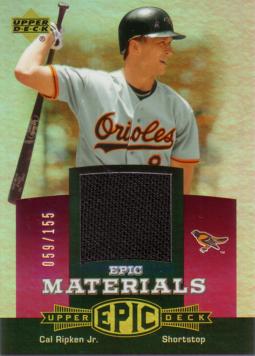 Cal Ripken Game Worn Jersey Card