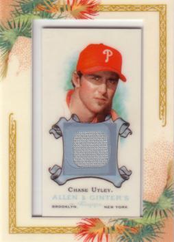 Chase Utley Game Worn Jersey Card