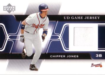 Chipper Jones Game Worn Jersey Card