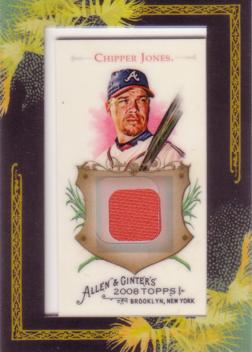 Chipper Jones Game Worn Jersey Card