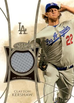 Clayton Kershaw Game Worn Jersey Card