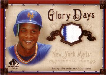 Darryl Strawberry Game Worn Jersey Card